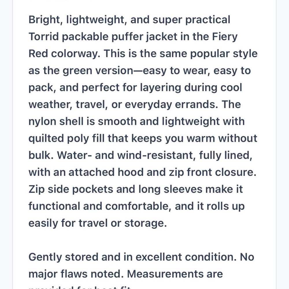 Torrid Packable Puffer Jacket - Picture 5 of 9